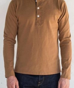 Tees Freenote Cloth - 13 Ounce Henley - L/S Tobacco