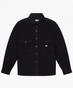 Shirts&Overshirts Knickerbocker - Heavyweight Flannel CPO Overshirt In Black