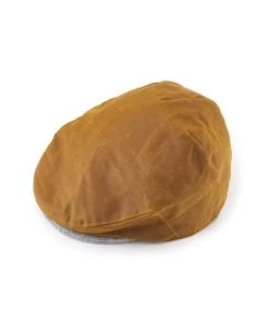 Peregrine - Wax Flat Cap In Mustard Hats&Caps