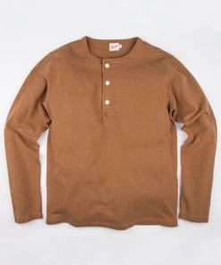 Tees Freenote Cloth - 13 Ounce Henley - L/S Tobacco
