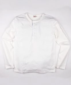 Freenote Cloth - 13 Ounce Henley - L/S White Tees
