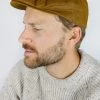 Peregrine - Wax Flat Cap In Mustard Hats&Caps