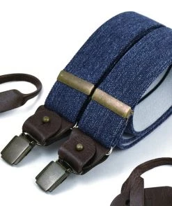 Accessories Bertelles - Superior Wide Braces In Denim