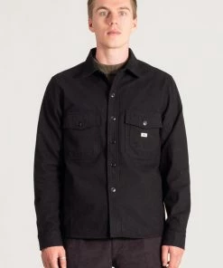 Shirts&Overshirts Knickerbocker - Heavyweight Flannel CPO Overshirt In Black