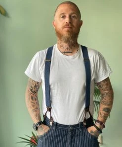 Accessories Bertelles - Superior Wide Braces In Denim