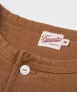 Tees Freenote Cloth - 13 Ounce Henley - L/S Tobacco
