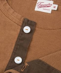 Tees Freenote Cloth - 13 Ounce Henley - L/S Tobacco