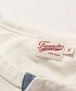 Freenote Cloth - 13 Ounce Henley - L/S White Tees