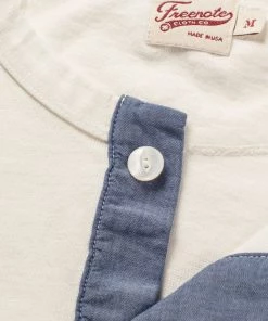 Freenote Cloth - 13 Ounce Henley - L/S White Tees
