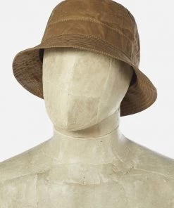 Universal Works - Bucket Hat In Sand Tek Wax Hats&Caps