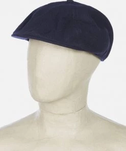 Hats&Caps Universal Works - Paperboy Cap In Navy Melton