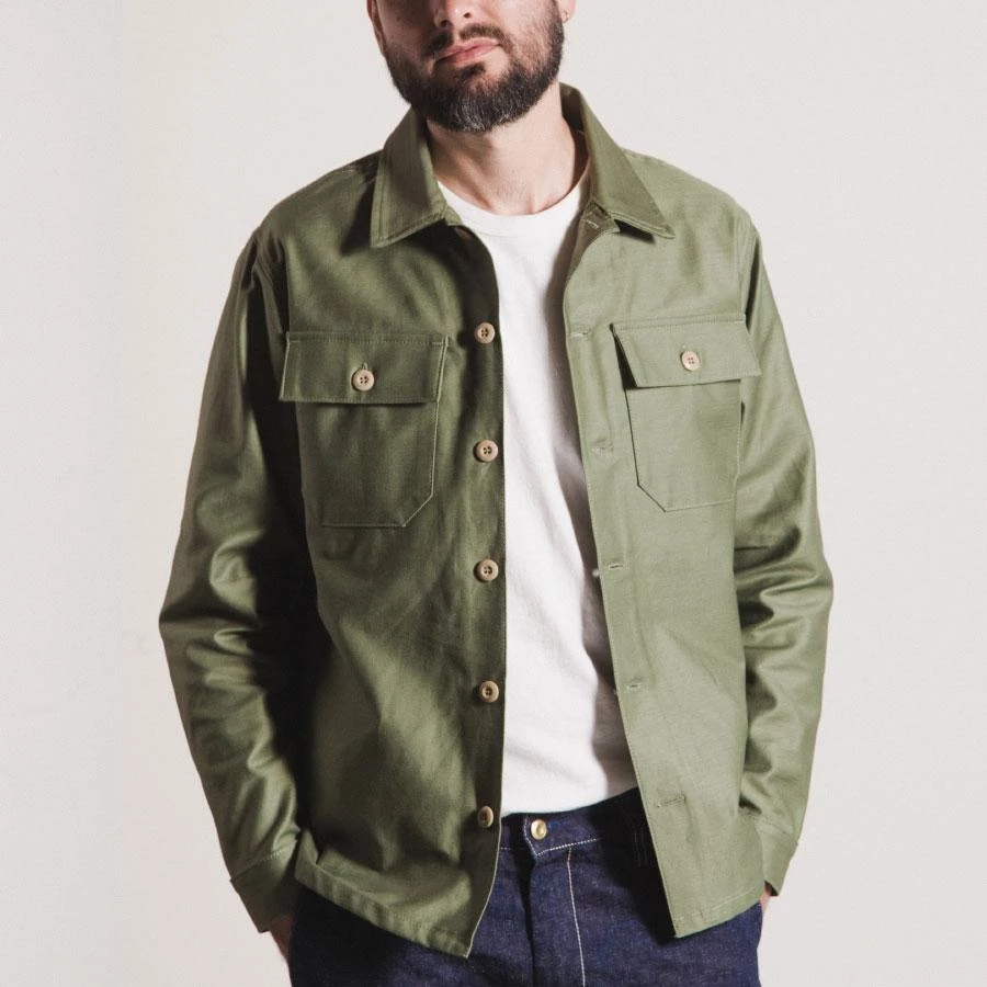 Benzak - BWS-03 Military Overshirt 10 Oz. Army Green Military Twill Shirts&Overshirts 6 Benzak - BWS-03 Military Overshirt 10 Oz. Army Green Military Twill Shirts&Overshirts