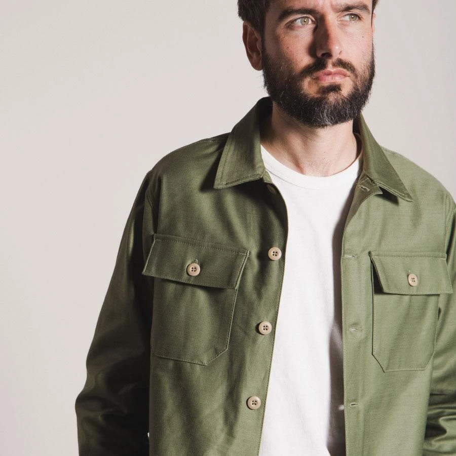 Benzak - BWS-03 Military Overshirt 10 Oz. Army Green Military Twill Shirts&Overshirts 4 Benzak - BWS-03 Military Overshirt 10 Oz. Army Green Military Twill Shirts&Overshirts