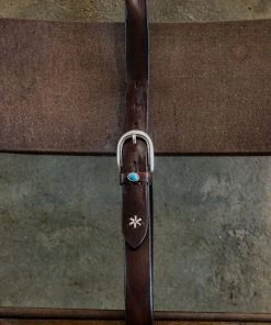 Accessories Alberto Luti - Essential Turquoise Leather Belt In Dark Brown 9 Accessories Alberto Luti - Essential Turquoise Leather Belt In Dark Brown