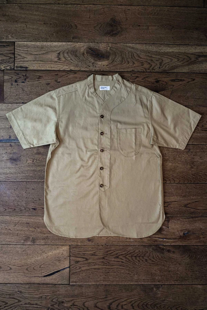 Universal Works - ML Shirt In Tan Fine Twill 4 Universal Works - ML Shirt In Tan Fine Twill