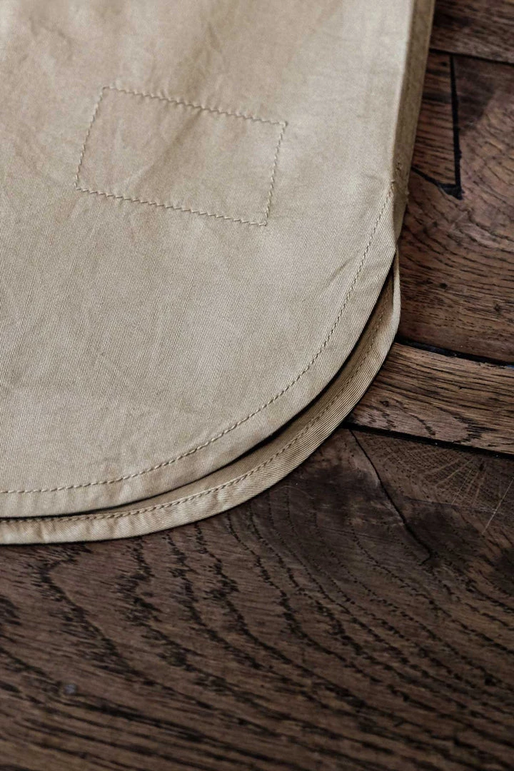 Universal Works - ML Shirt In Tan Fine Twill 7 Universal Works - ML Shirt In Tan Fine Twill