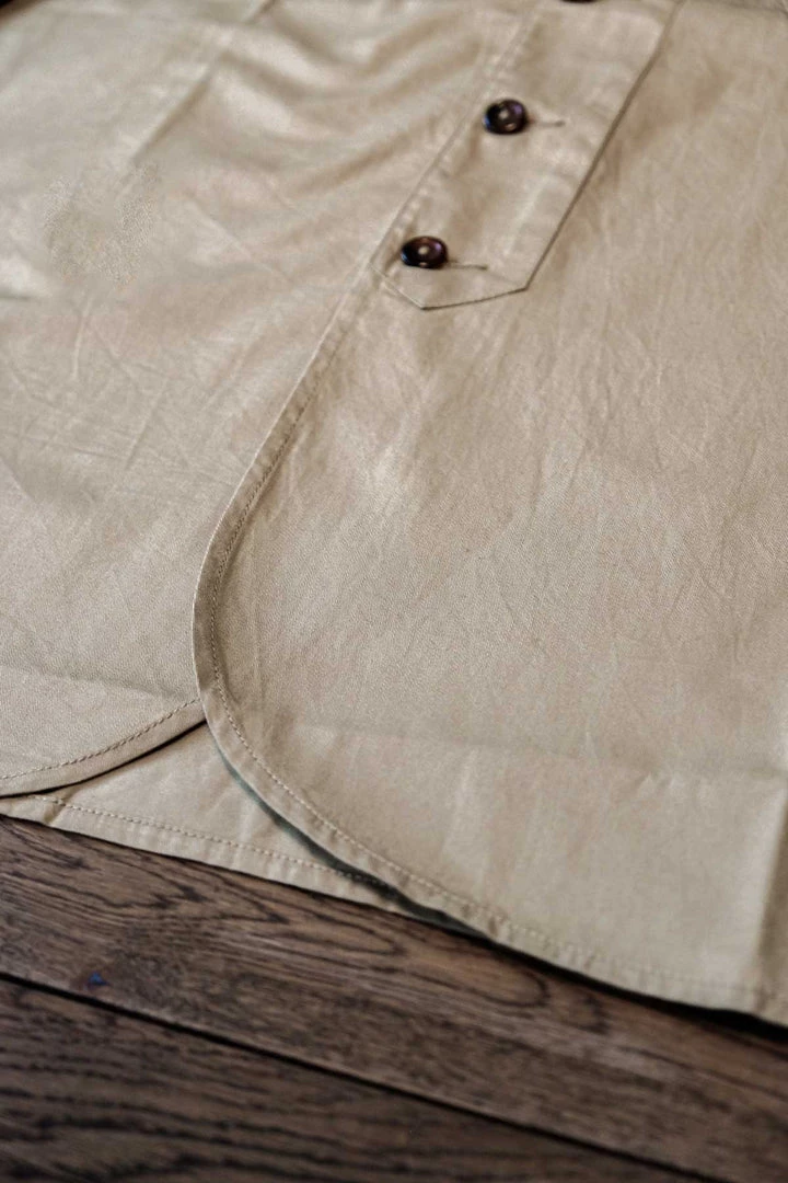 Universal Works - ML Shirt In Tan Fine Twill 5 Universal Works - ML Shirt In Tan Fine Twill