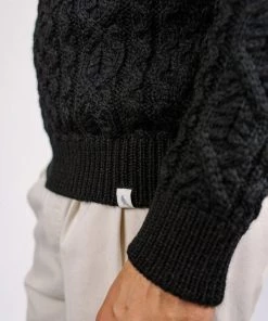 Knitwear Peregrine - Hudson Aran Jumper In Black