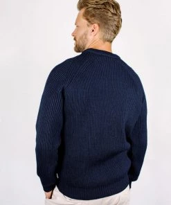 Knitwear Peregrine - Ford Crew Jumper In Navy
