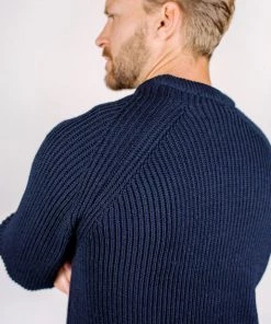 Knitwear Peregrine - Ford Crew Jumper In Navy