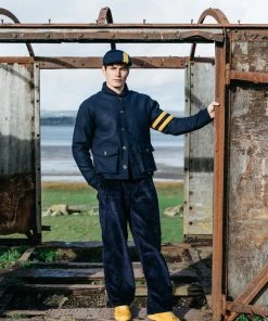 Peregrine - Harris Tweed Hemingway Jacket In Navy Outerwear&jackets