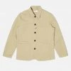 Universal Works Bakers Jacket In Sand Canvas