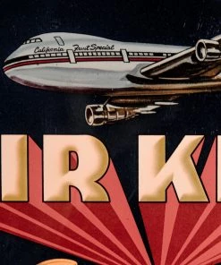 Antiques Antiques&Collectibles 1950's Original Air King Asparagus Crate Label 1950's Lodi CA