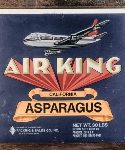 Antiques Antiques&Collectibles 1950's Original Air King Asparagus Crate Label 1950's Lodi CA