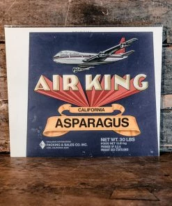 Antiques Antiques&Collectibles 1950's Original Air King Asparagus Crate Label 1950's Lodi CA