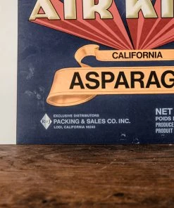 Antiques Antiques&Collectibles 1950's Original Air King Asparagus Crate Label 1950's Lodi CA