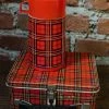 The Rugged Society Antiques&Collectibles 1950's Aladdin Red Plaid Lunch Box With Thermos