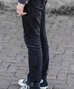 Benzak - B-01 SLIM 13 Oz. Black Selvedge Bottoms