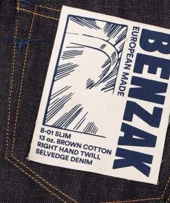 Benzak - B-01 SLIM 13 Oz. Brown Cotton Selvedge 23 Benzak - B-01 SLIM 13 Oz. Brown Cotton Selvedge