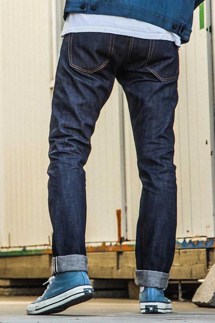 Benzak - B-01 SLIM 13 Oz. Brown Cotton Selvedge 3 Benzak - B-01 SLIM 13 Oz. Brown Cotton Selvedge