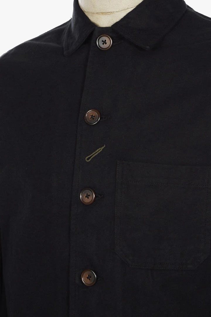 Universal Works - Bakers Chore Jacket In Black Nebraska Cotton Outerwear&jackets 6 Universal Works - Bakers Chore Jacket In Black Nebraska Cotton Outerwear&jackets