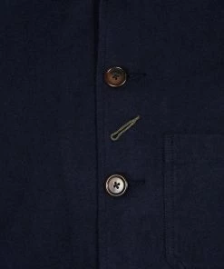Universal Works - Bakers Chore Jacket In Navy Nebraska Cotton Outerwear&jackets