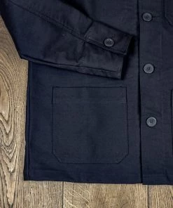 Bleu Blaton - Moleskin Worker Jacket In Blue Mechanic