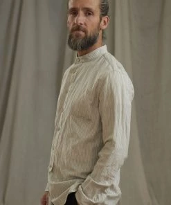 Shirts&Overshirts Workhouse England - Bed Shirt In Vintage Stripe