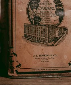 Antiques Antiques&Collectibles Early '900 Belladonna Leaves Pharmaceutical Tin By J. L. Hopkins Co. - New York