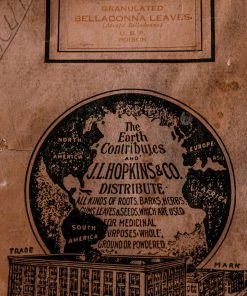 Antiques Antiques&Collectibles Early '900 Belladonna Leaves Pharmaceutical Tin By J. L. Hopkins Co. - New York