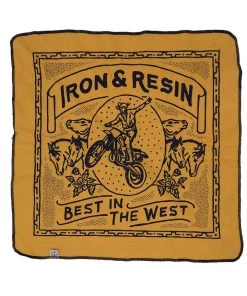 Bandits Iron And Resin - Best In The West Bandana In Gold