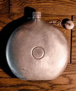 Antiques 1920's Large Landers Frary Clark Universal Army Flask Canteen - New Britain, Conn.