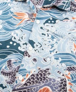 Freenote Cloth - Hawaiian Blue Dragon Aloha Shirt