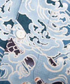 Freenote Cloth - Hawaiian Blue Dragon Aloha Shirt