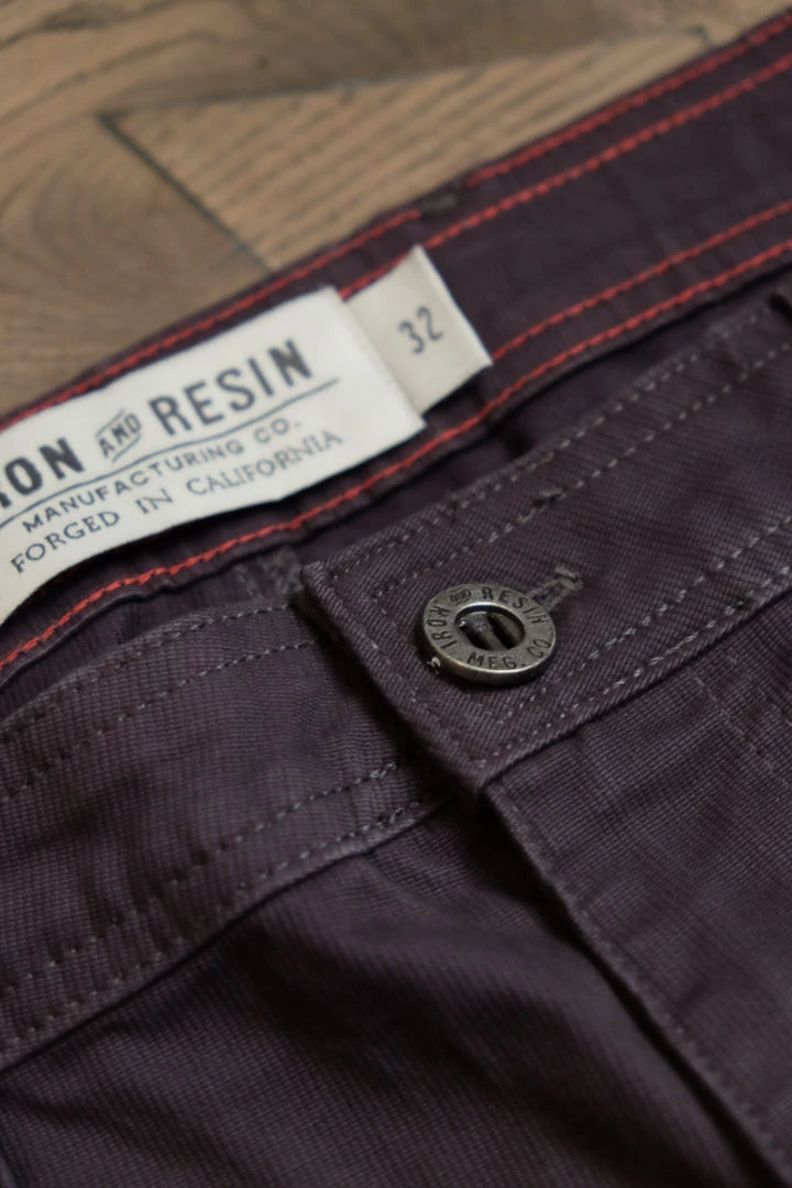 Iron And Resin - Brigade Shorts In Charcoal New 5 Iron And Resin - Brigade Shorts In Charcoal New