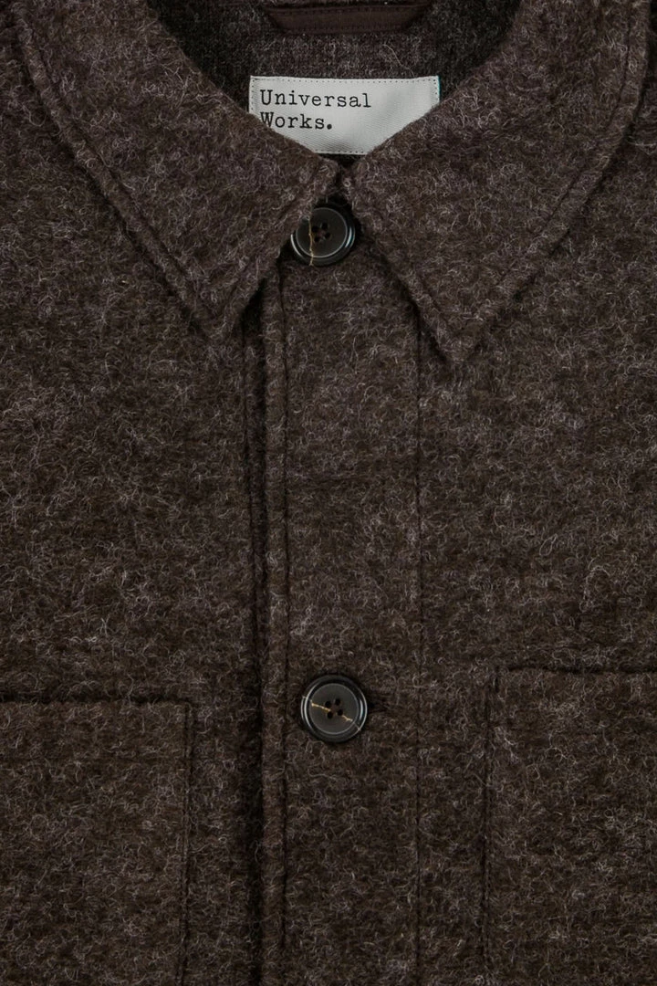 Universal Works - Lumber Jacket In Brown Wool Fleece Outerwear&jackets 5 Universal Works - Lumber Jacket In Brown Wool Fleece Outerwear&jackets