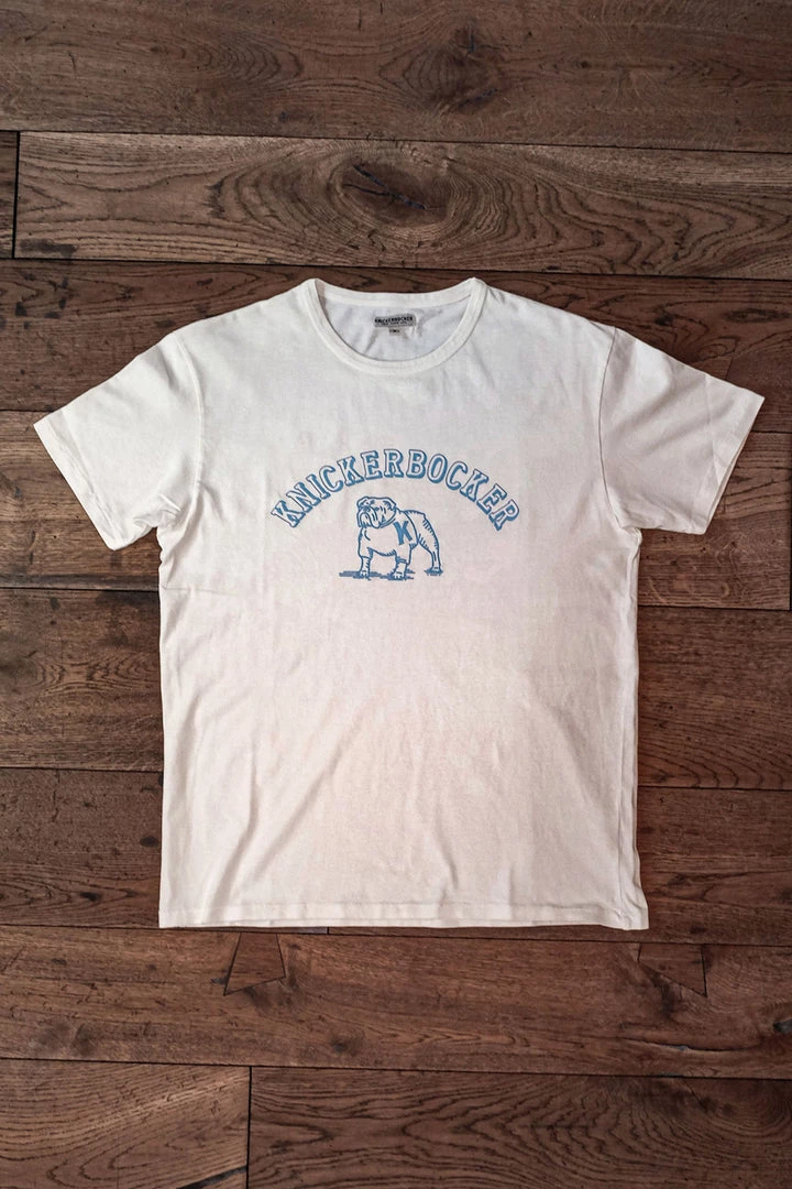 Tees Knickerbocker - Bulldog T-shirt In Milk 4 Tees Knickerbocker - Bulldog T-shirt In Milk