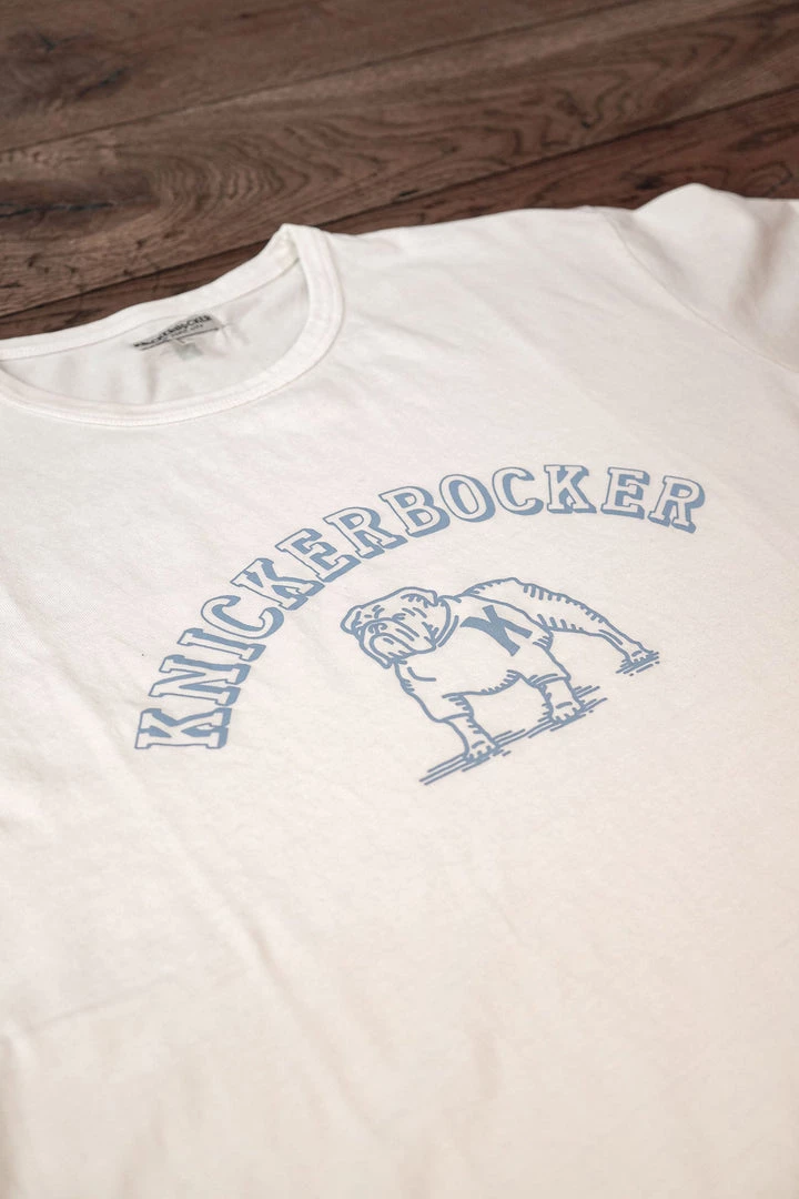 Tees Knickerbocker - Bulldog T-shirt In Milk 5 Tees Knickerbocker - Bulldog T-shirt In Milk