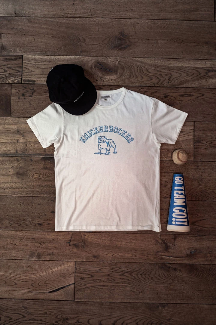 Tees Knickerbocker - Bulldog T-shirt In Milk 6 Tees Knickerbocker - Bulldog T-shirt In Milk