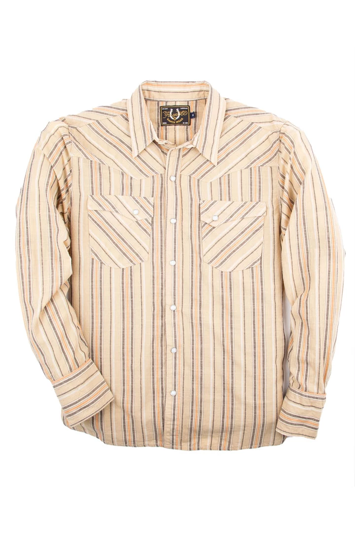Freenote Cloth - Calico Tan Stripe Western Shirt 13 Freenote Cloth - Calico Tan Stripe Western Shirt